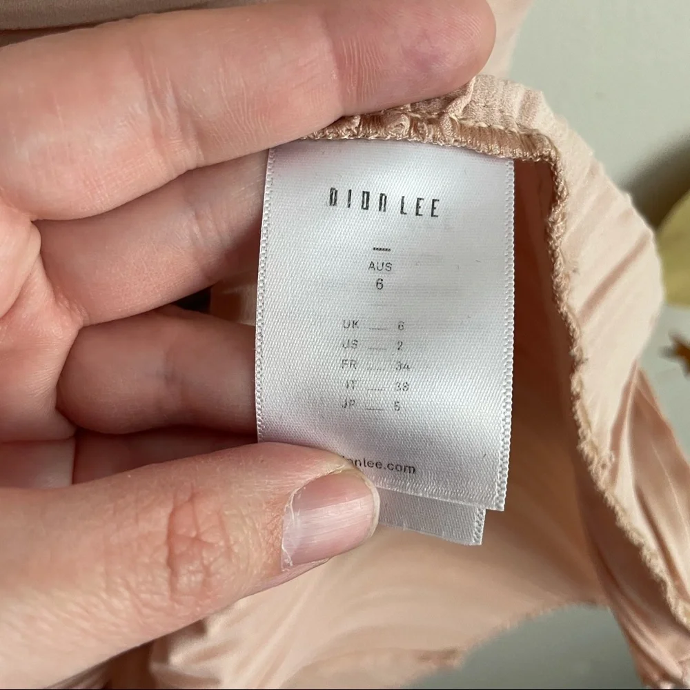 Dion Lee Wrap Effect Plisse crepe nude dress - Picture 7 of 9